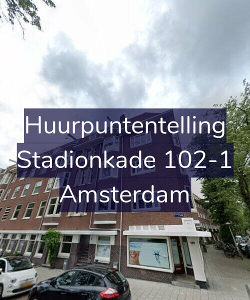 Foto gevel Huurpuntentelling voor Stadionkade 102-1, Amsterdam
