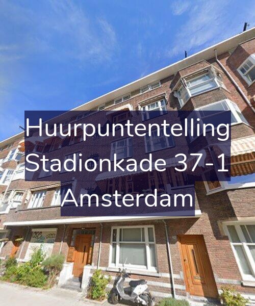 Foto gevel Huurpuntentelling voor Stadionkade 37-1, Amsterdam
