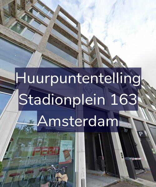 Foto gevel Huurpuntentelling voor Stadionplein 163, Amsterdam