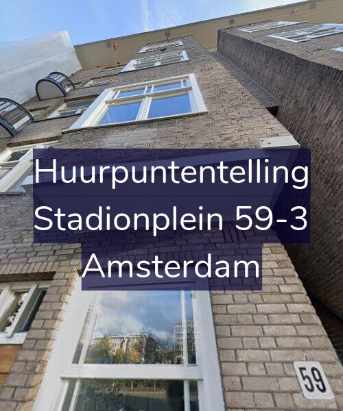 Foto gevel Huurpuntentelling voor Stadionplein 59-3, Amsterdam