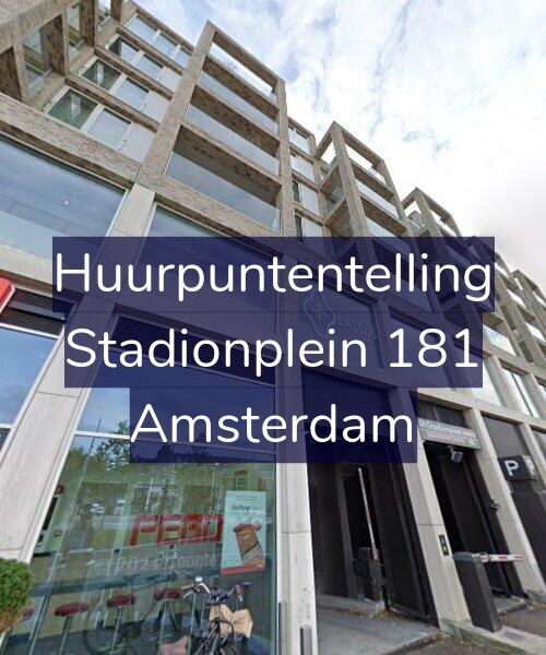 Foto gevel Huurpuntentelling voor Stadionplein 181, Amsterdam