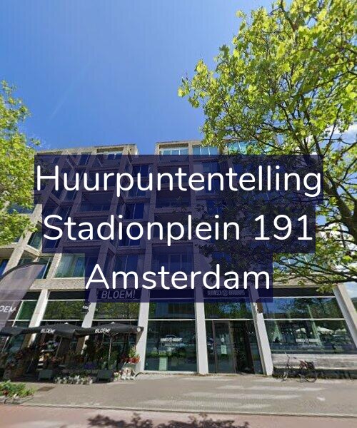 Foto gevel Huurpuntentelling voor Stadionplein 191, Amsterdam