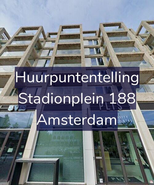 Foto gevel Huurpuntentelling voor Stadionplein 188, Amsterdam
