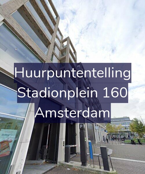 Foto gevel Huurpuntentelling voor Stadionplein 160, Amsterdam