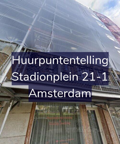 Foto gevel Huurpuntentelling voor Stadionplein 21-1, Amsterdam