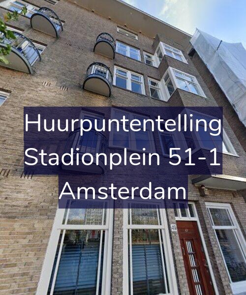 Foto gevel Huurpuntentelling voor Stadionplein 51-1, Amsterdam