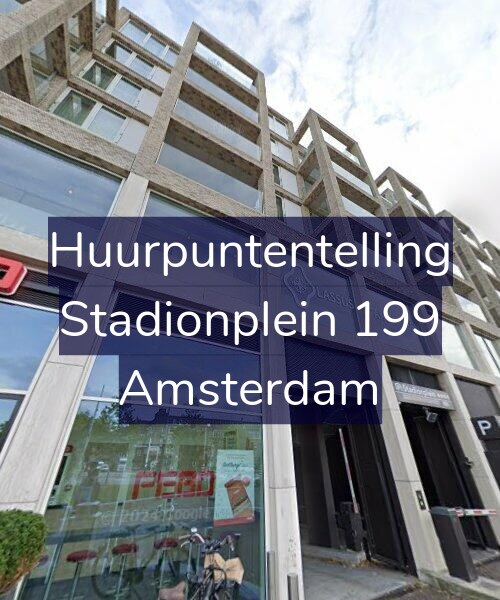 Foto gevel Huurpuntentelling voor Stadionplein 199, Amsterdam