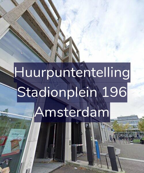 Foto gevel Huurpuntentelling voor Stadionplein 196, Amsterdam