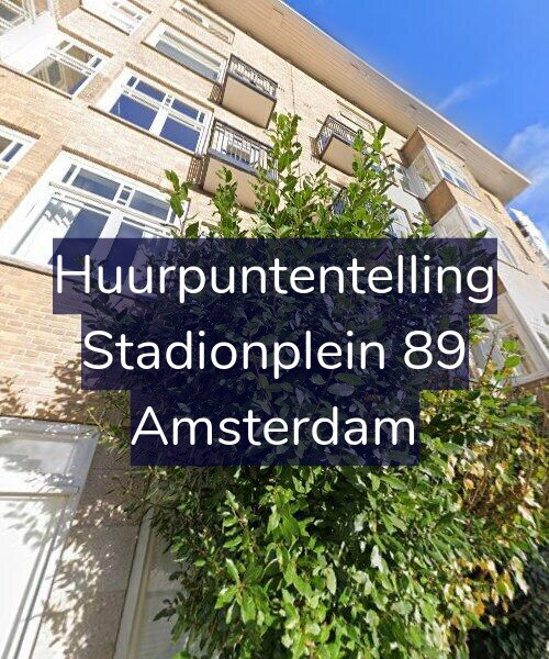 Foto gevel Huurpuntentelling voor Stadionplein 89, Amsterdam