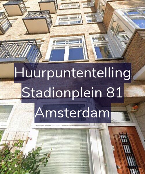 Foto gevel Huurpuntentelling voor Stadionplein 81, Amsterdam