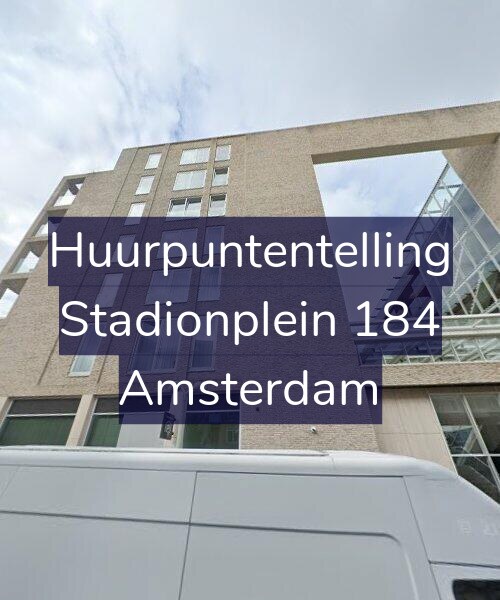 Foto gevel Huurpuntentelling voor Stadionplein 184, Amsterdam