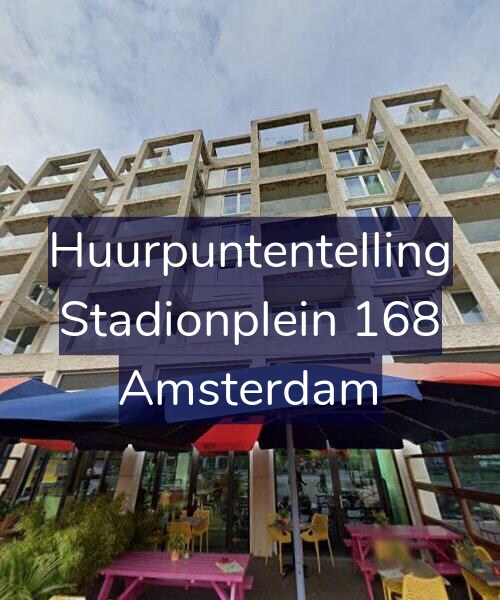 Foto gevel Huurpuntentelling voor Stadionplein 168, Amsterdam
