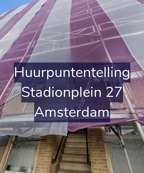 Foto gevel Huurpuntentelling voor Stadionplein 27, Amsterdam
