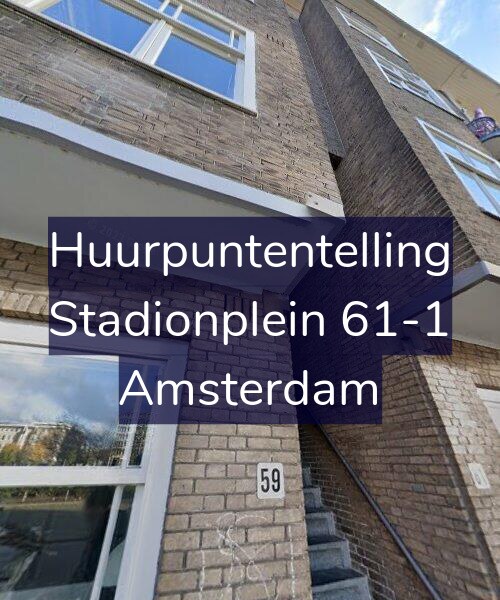 Foto gevel Huurpuntentelling voor Stadionplein 61-1, Amsterdam