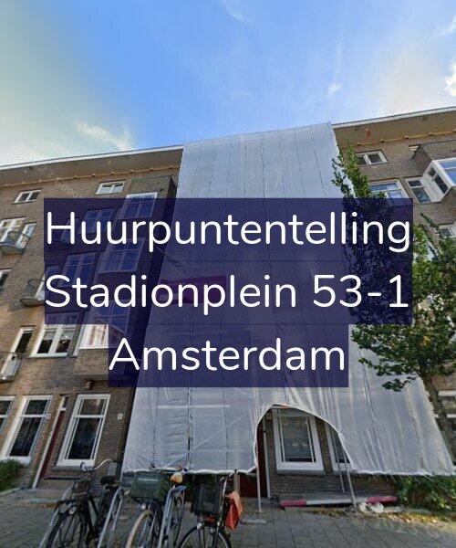 Foto gevel Huurpuntentelling voor Stadionplein 53-1, Amsterdam