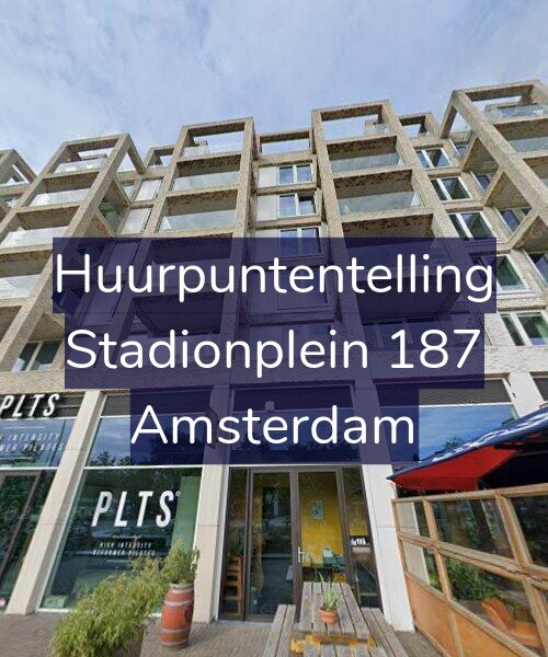 Foto gevel Huurpuntentelling voor Stadionplein 187, Amsterdam