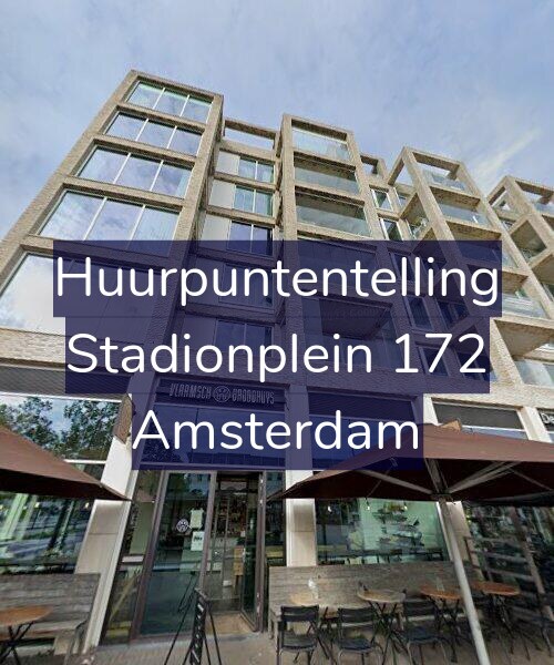 Foto gevel Huurpuntentelling voor Stadionplein 172, Amsterdam