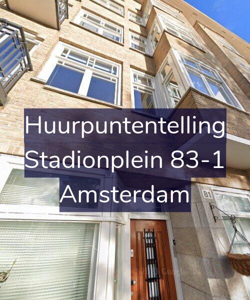 Foto gevel Huurpuntentelling voor Stadionplein 83-1, Amsterdam