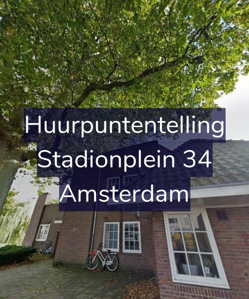 Foto gevel Huurpuntentelling voor Stadionplein 34, Amsterdam