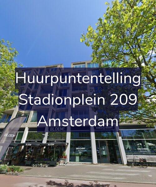 Foto gevel Huurpuntentelling voor Stadionplein 209, Amsterdam