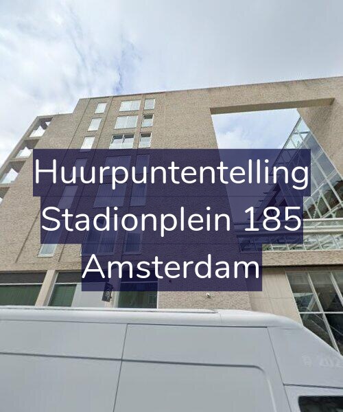 Foto gevel Huurpuntentelling voor Stadionplein 185, Amsterdam