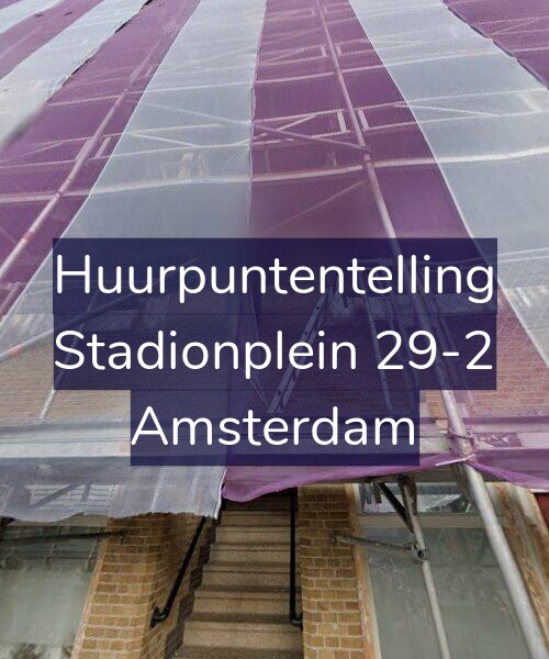 Foto gevel Huurpuntentelling voor Stadionplein 29-2, Amsterdam