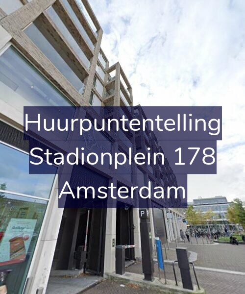 Foto gevel Huurpuntentelling voor Stadionplein 178, Amsterdam