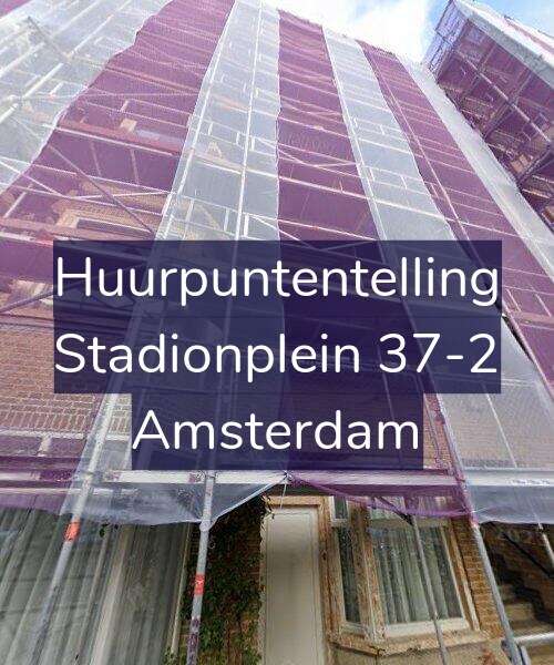 Foto gevel Huurpuntentelling voor Stadionplein 37-2, Amsterdam