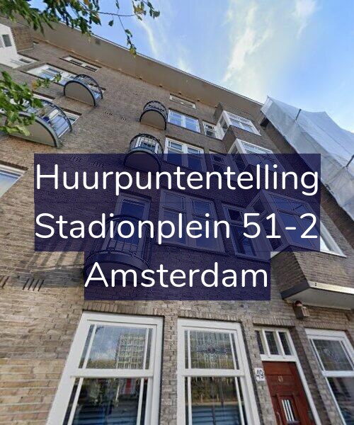Foto gevel Huurpuntentelling voor Stadionplein 51-2, Amsterdam