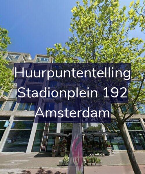 Foto gevel Huurpuntentelling voor Stadionplein 192, Amsterdam