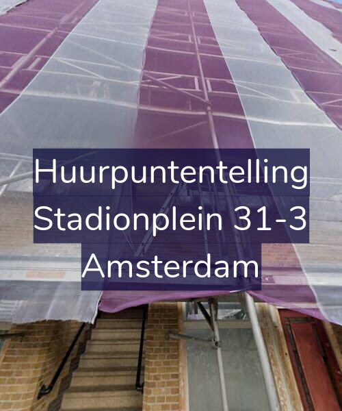 Foto gevel Huurpuntentelling voor Stadionplein 31-3, Amsterdam