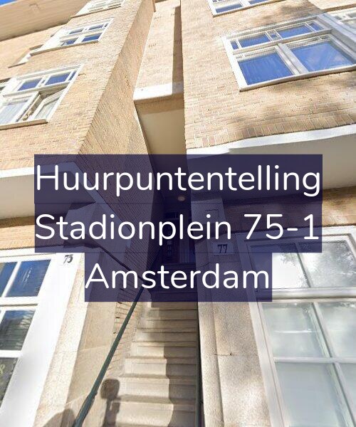 Foto gevel Huurpuntentelling voor Stadionplein 75-1, Amsterdam