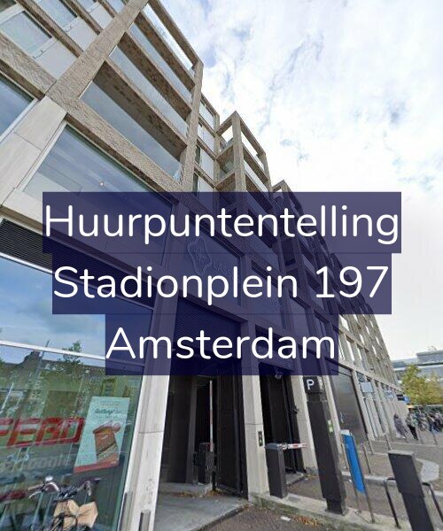 Foto gevel Huurpuntentelling voor Stadionplein 197, Amsterdam