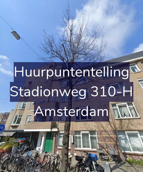 Foto gevel Huurpuntentelling voor Stadionweg 310-H, Amsterdam