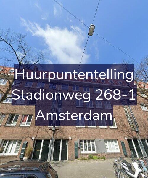 Foto gevel Huurpuntentelling voor Stadionweg 268-1, Amsterdam
