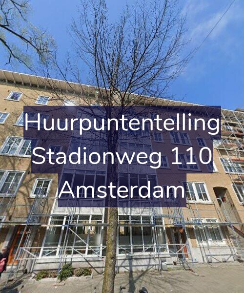 Foto gevel Huurpuntentelling voor Stadionweg 110, Amsterdam