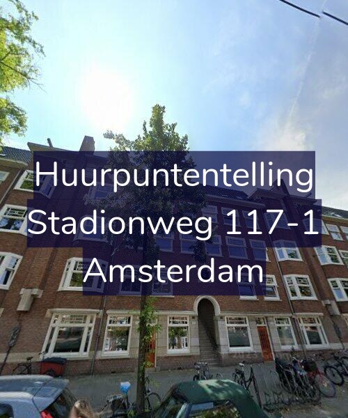 Foto gevel Huurpuntentelling voor Stadionweg 117-1, Amsterdam