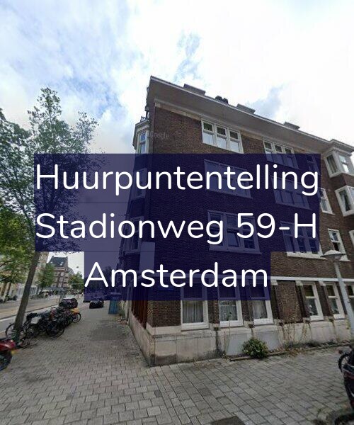 Foto gevel Huurpuntentelling voor Stadionweg 59-H, Amsterdam