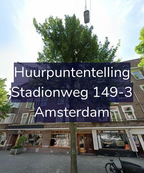 Foto gevel Huurpuntentelling voor Stadionweg 149-3, Amsterdam