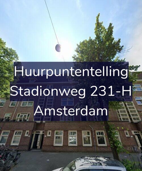 Foto gevel Huurpuntentelling voor Stadionweg 231-H, Amsterdam