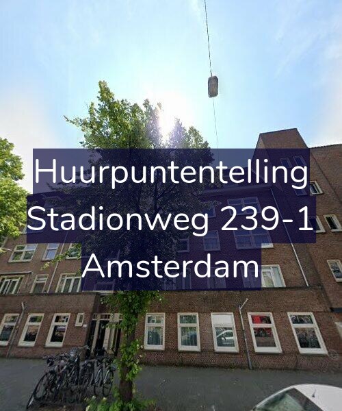 Foto gevel Huurpuntentelling voor Stadionweg 239-1, Amsterdam