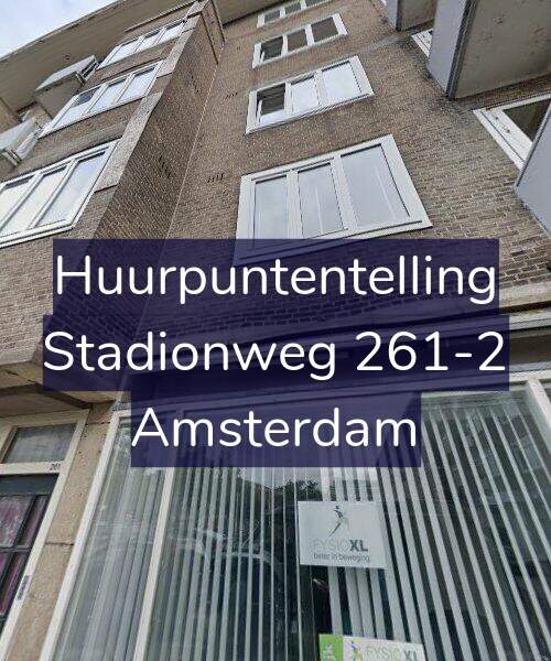 Foto gevel Huurpuntentelling voor Stadionweg 261-2, Amsterdam