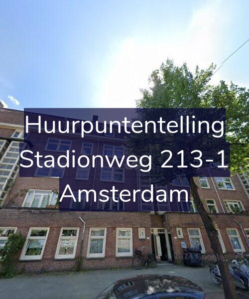 Foto gevel Huurpuntentelling voor Stadionweg 213-1, Amsterdam