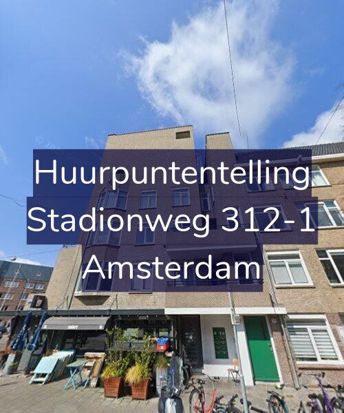 Foto gevel Huurpuntentelling voor Stadionweg 312-1, Amsterdam