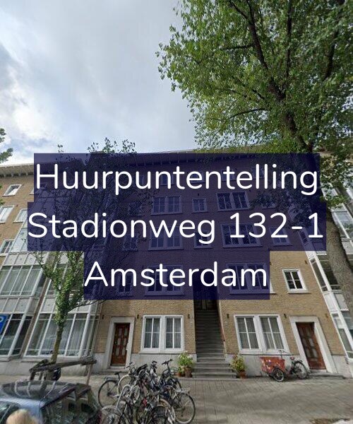 Foto gevel Huurpuntentelling voor Stadionweg 132-1, Amsterdam