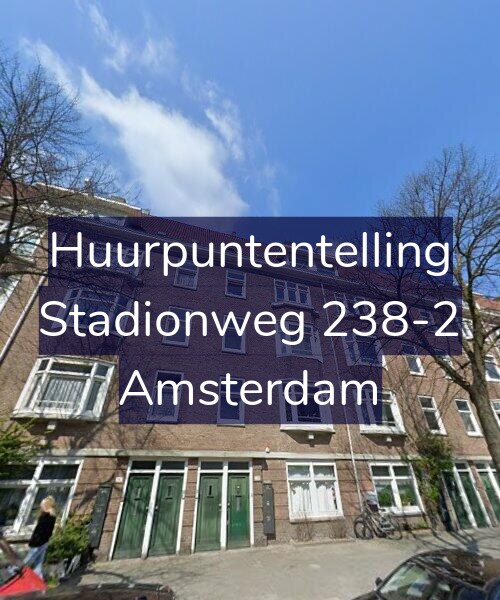 Foto gevel Huurpuntentelling voor Stadionweg 238-2, Amsterdam
