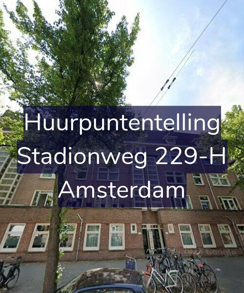 Foto gevel Huurpuntentelling voor Stadionweg 229-H, Amsterdam