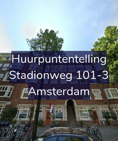 Foto gevel Huurpuntentelling voor Stadionweg 101-3, Amsterdam