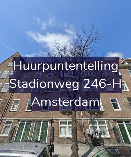 Foto gevel Huurpuntentelling voor Stadionweg 246-H, Amsterdam