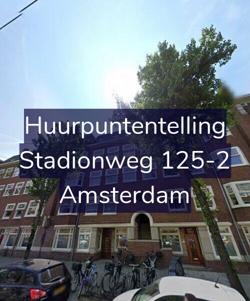 Foto gevel Huurpuntentelling voor Stadionweg 125-2, Amsterdam